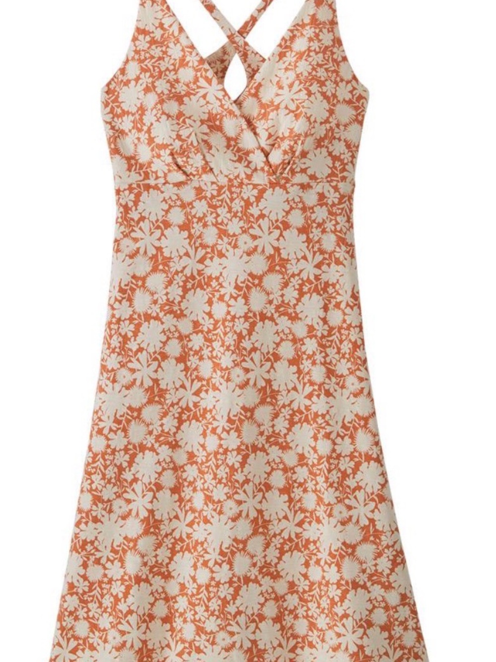 Patagonia Orange and White Floral Tank Top dress - Picture 4 of 8